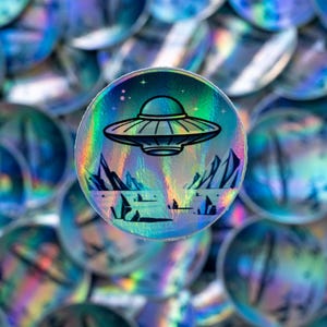 Ice Planet Barbarians Holographic Sticker: Alien Romance Vinyl Decal
