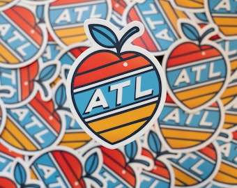 Pegatina de vinilo Atlanta Peach