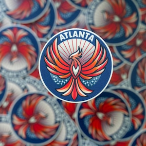 Atlanta Phoenix Vinyl Sticker: ATL Pride, Waterproof Decal