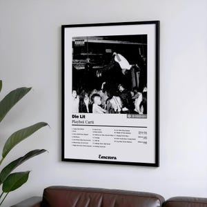 Playboi Carti Die Lit Poster – Rap Album Cover Wand Kunst Druck, Ästhetisches Musik Poster, Hip Hop Dekor für Schlafzimmer oder Studio