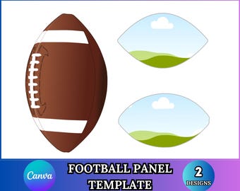 Pacote de modelos editáveis para Canva com tema esportivo, painel com moldura, modelo de painel de futebol, recurso de arrastar e soltar no Canva.