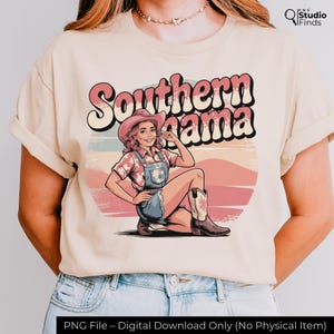 Southern Mama PNG | Country Mom Sublimation Design | Western Cowgirl Quote PNG | Rustic Digital Download | Cricut & Silhouette File