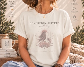 Sovereign Sisters Book Club Shirt, Spiritual Awakening Tee, Inner Work & Personal Growth Shirt for Women