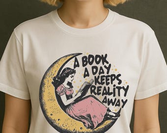 Book Lover Shirt Vintage Reading Tee Bookish Gift for Readers
