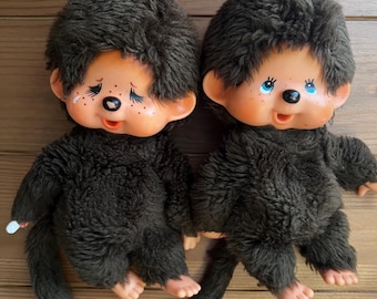 Monchhichi Moncicci Sekiguchi 25 Cm. Vintage Blue Eyes 70s Taiwan