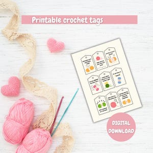 Printable Crochet Gift Tags l Funny Tags For Yarn Lovers | Digital Gift Tags for Crocheters | Instant Download