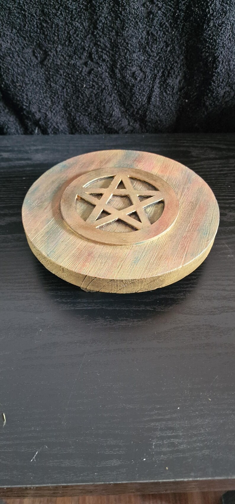 Handcrafted Altar Table Set, Portable Pagan Meditation Table - Etsy México
