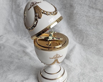 Bradford Exchange RAF Hawker Hurricane Mk1 Jewelled Egg with Sound Limited Edition Collectible Ornament
