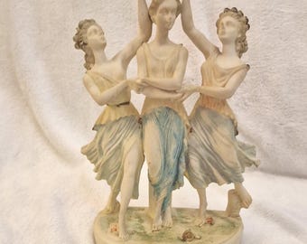 Vintage collectible figurine,three grecian women