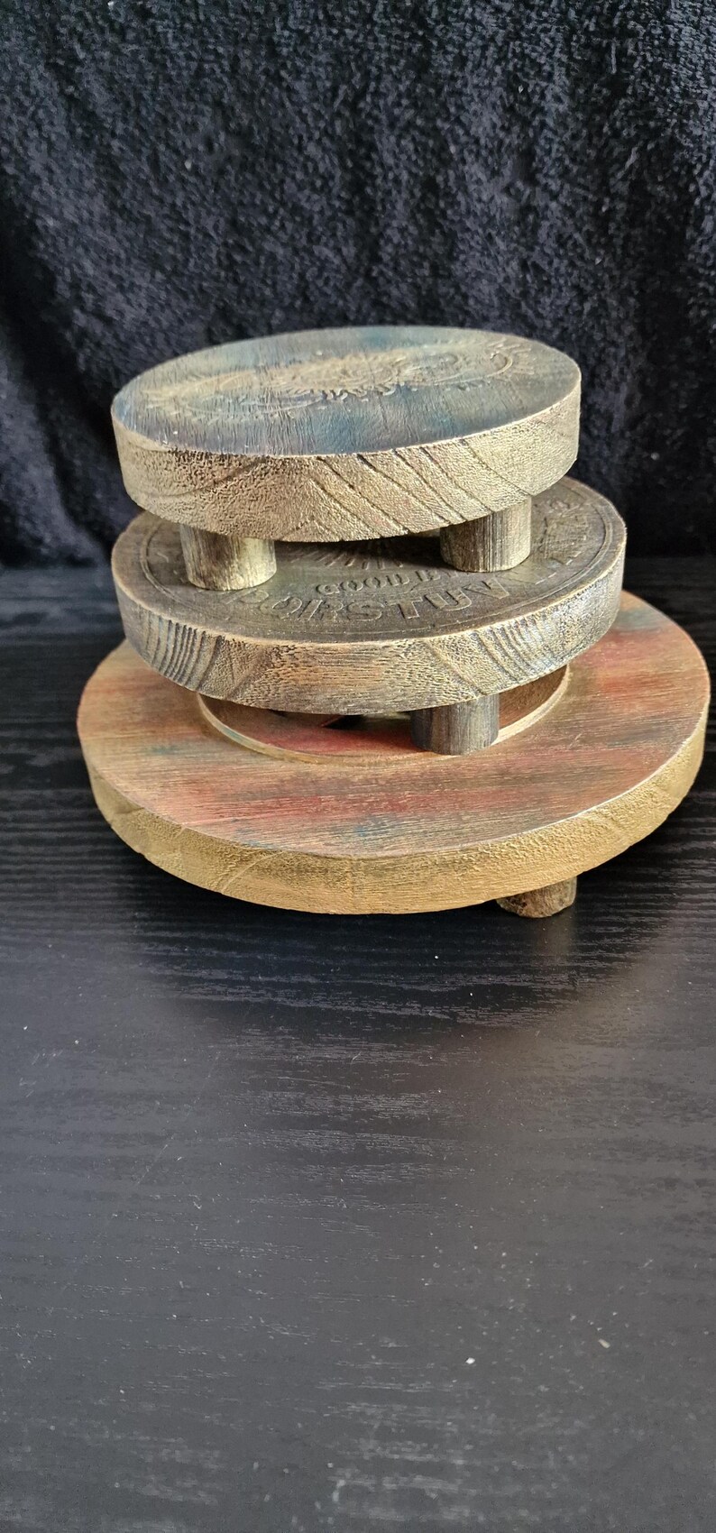 Handcrafted Altar Table Set, Portable Pagan Meditation Table - Etsy México