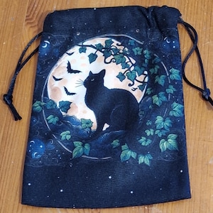 Velvet Tarot Card Storage Pouch: Chakra Crystal, Runes & Dice Bag