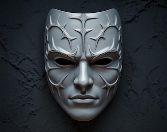 Maschera Spina Oscura - File STL - Cosplay gotico stampabile in 3D (Download digitale)