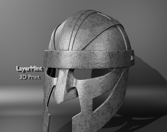 Casco de guerrero vikingo (archivo STL), accesorio de cosplay para impresión 3D (descarga digital)