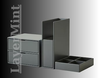 Organizador de escritorio modular con cajones – Archivo STL imprimible en 3D