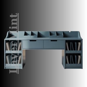 Modular Desk Organizer, 3D Printable, STL & OBJ File, Office Storage, Drawer Shelf, Digital Download, Home Office Accessory