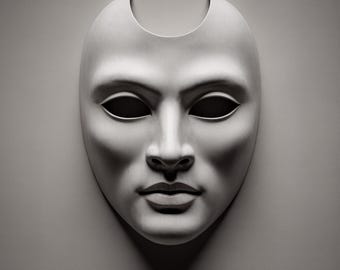 Maschera con corna da diavolo stampabile in 3D, per cosplay e Halloween (file STL)