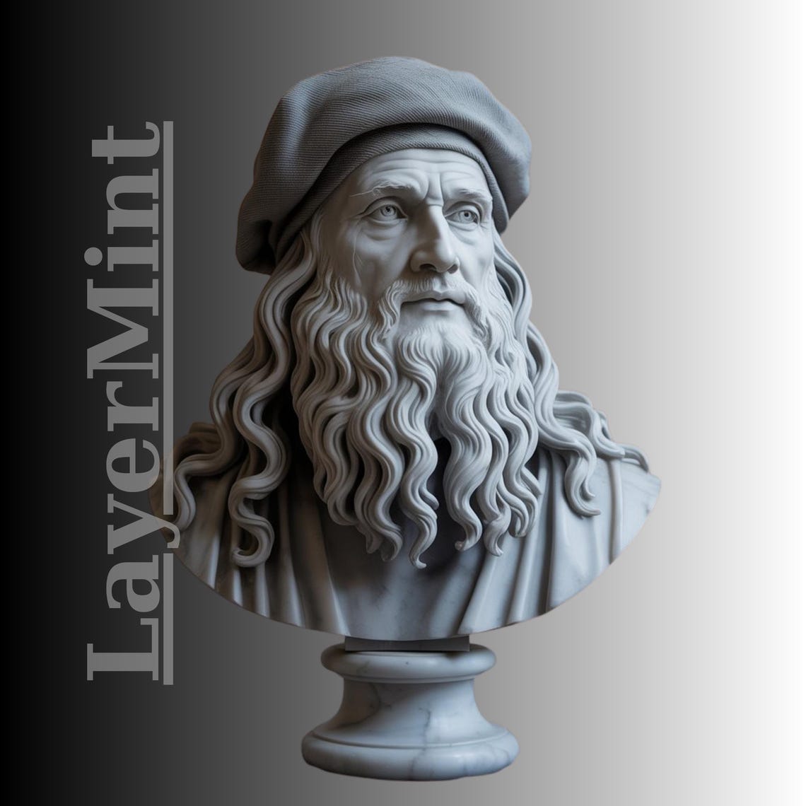 Leonardo Da Vinci Bust Statue STL File – 3D Printable Classical ...
