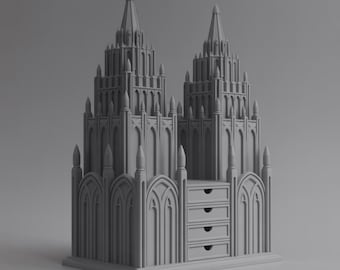 Modulär skrivbordsorganisatör, 3D-utskrivbar STL- och OBJ-fil (digital nedladdning)