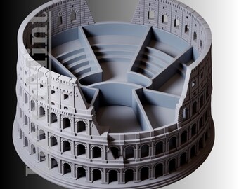 Colosseum Desk Organizer – 3D Printing STL & OBJ Files
