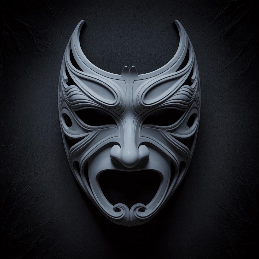 Demon Mask STL File Dark Fantasy Mask 3D Print Horror Cosplay Mask Evil demon-mask-stl-file-dark-fantasy-mask-3d-print-horror-cosplay-mask-evil