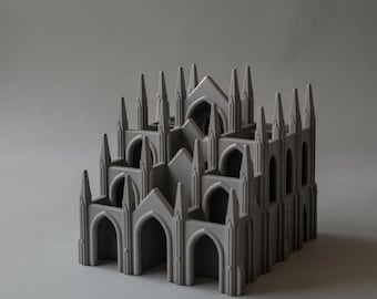 Gothic Cathedral Organizer STL, 3D Print File