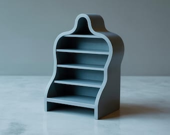 Böjd, lagerförd skrivbordsorganisatör STL-fil: 3D-utskriven hylla (digital nedladdning)