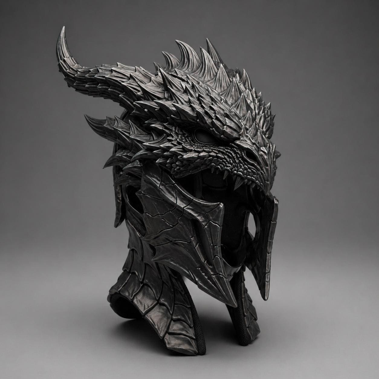 Dragon Helmet STL Dark Fantasy Mask 3D Print Dragon Head Armor Cosplay ...