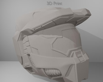 3D Printable Sci-Fi Helmet STL File – Cosplay Headgear (Digital Download)