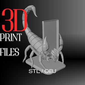LayerMint Dragon-telefoonstandaard – 3D-afdrukbare fantasiebureau-organizer, monsterklauwhouder, STL-bestand voor thuis- of kantoorgebruik