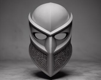 Ancient Warrior Helmet STL File, 3D Print Cosplay Mask (Digital Download)