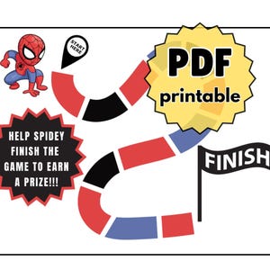 Spiderman Reward Game | Kids Chore Chart, Potty Training Incentive (PDF Printable)