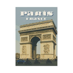Cartões postais vintage de Paris, impressões de arte, decoração de viagem, lembranças francesas, arte de parede, presentes exclusivos