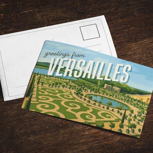 Vintage Versailles Postcards, Artistic Stationery, Travel Keepsakes, Unique Wall Art, Memorabilia for Travelers