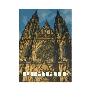 Elegante Prag Kunst Postkarten, Vintage Reisekarten, Fine Art Prints, Wohndekor, Souvenirs, Geschenkideen, Postkartensammlung