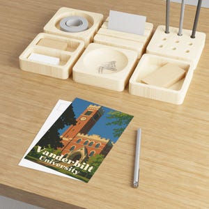 Vanderbilt Universität Kunst Postkarten, Vintage College Schreibwaren, Kunstdrucke für Studenten, Abschlussgeschenke, Souvenir Postkarten