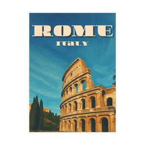 Pacote de cartões postais de Roma, Itália - Arte vintage de Roma, lembranças exclusivas para viajantes, conjunto de cartões postais para colecionadores, presente para aventureiros