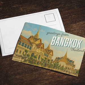 Vintage Bangkok Fine Art Postkarten, Reise-Andenkenkarten, einzigartige Geschenke, Wohnkultur, Sammlerkunst, Grußkarten