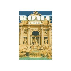 Postales de Bellas Artes de Roma, Italia, Arte nostálgico de Roma, Decoración de viajes vintage, Juego de postales para coleccionistas, Regalo para viajeros