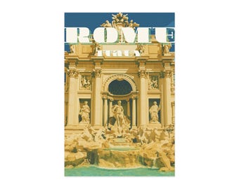 Rom Italien Fine Art Postkarten, nostalgische Rom Kunst, Vintage Reise Decor, Postkarten Set für Sammler, Geschenk für Reisende