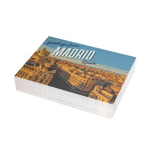 Kaartbundel Madrid Spanje | Reisherinneringen, Madrid-groeten, vintagestijl, perfect reiscadeau, briefpapier voor verzamelaars
