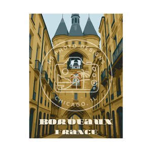 Poster Bordeaux Frankrijk - digitale download