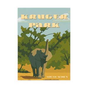 Elefant Postkarten-Set, Vintage Südafrika-Reisekarten, perfekt für Sammler, Geschenke, Scrapbooking, Urlaubserinnerungen