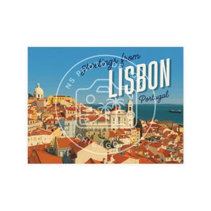 Lisbon Portugal Vintage Travel Postcard - Digital Download
