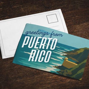 Porto Rico Fine Art Postkarten, Vintage Reisepostkarten, Grüße aus Puerto Rico, Künstler-Briefpapier, Souvenir Karten, Wand Kunst Dekor