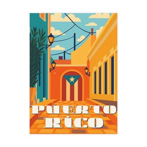 Porto Rico Postkarten-Set - Lebendiges Design, Reisegeschenke, Sammlerstücke, Souvenirs, Schreibwaren-Set
