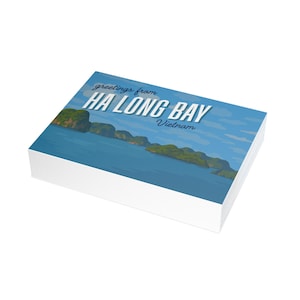 Ha Long Bay Postkarten Bundle, Reise Andenken, Grußkarten, Geschenk für Reisende, Küsten Dekor, Sammler Briefpapier