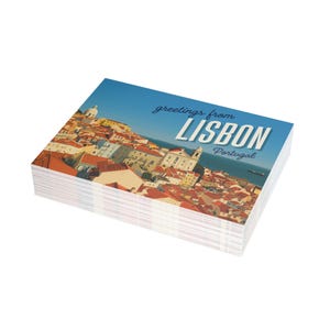Lot de cartes postales de Lisbonne - cartes de voyage vintage pour collectionneurs, souvenirs, décoration d'intérieur, cartes de voeux, cadeaux de voyage