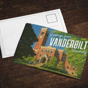 Vanderbilt Universität Kunstpostkarten, Vintage Reisekarten, Sammlerpostkarten, Schreibwaren, einzigartige Geschenke für Alumni