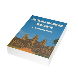 Reise-Postkarten-Set - Perfekt für Souvenirs, Schreibwaren, Geschenke, Angkor Wat Design und Abenteurer