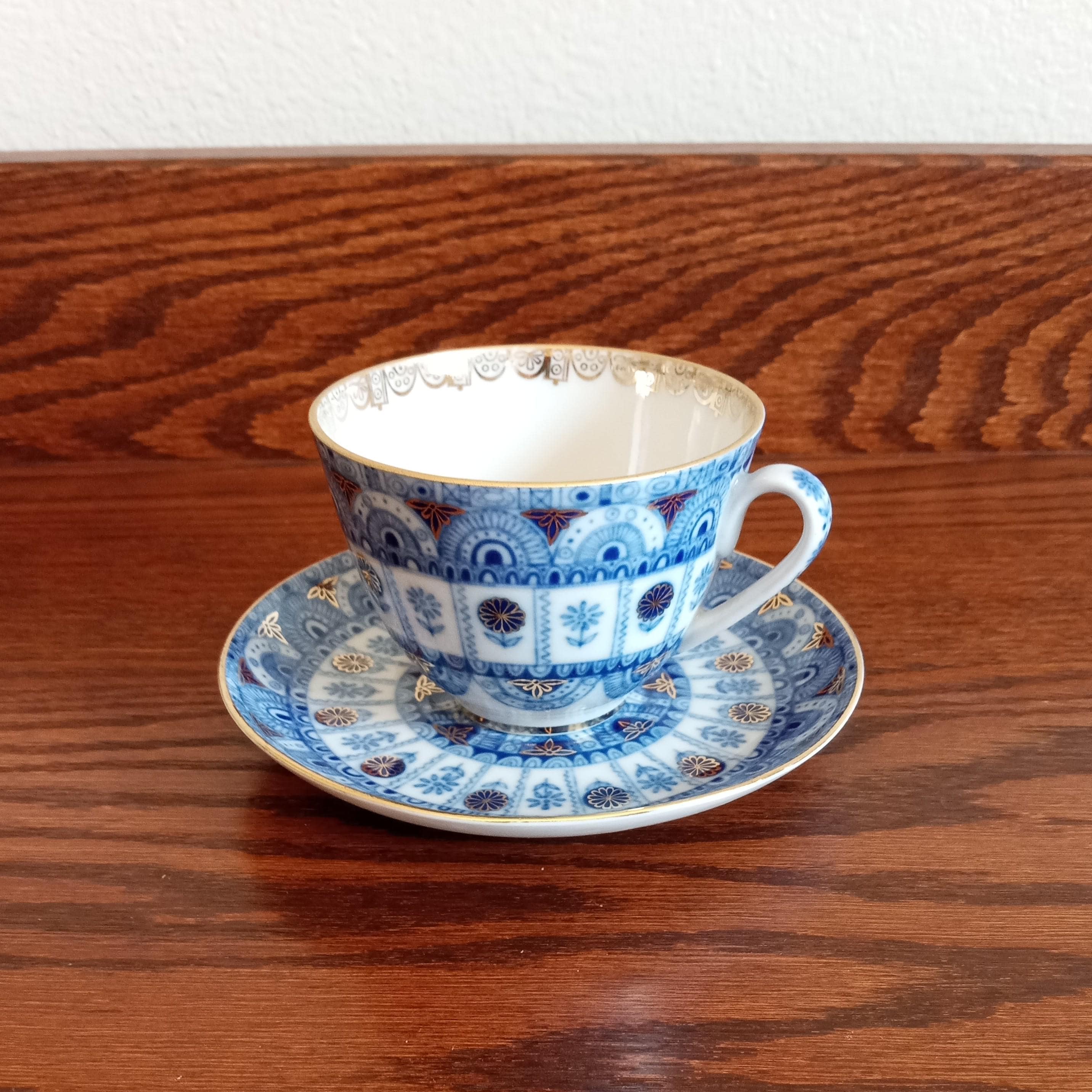 ロモノーソフ　カップ&ソーサー　「冬の日」 ロモノーソフ カップ&ソーサー 「冬の日」 ロモノーソフカップ